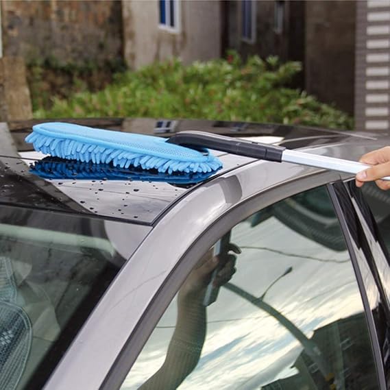 ASEOK 3-vienā noņemamais sniega tīrīšanas komplekts Ziemas tīrīšanas birste, auto ledus un sniega noņemšanas skrāpis, logu tīrītājs ar garu rokturi