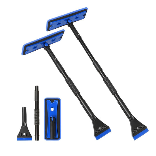 BELOMI 91 cm automašīnas 3-vienā sniega birste – noņemams un izvelkams ledus skrāpis ar platu sūkļa galvu un ergonomisku rokturi