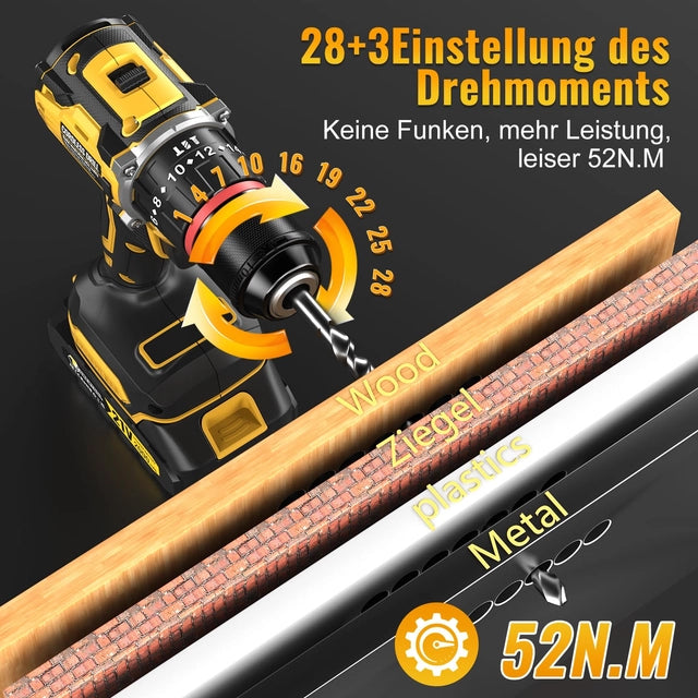 Conentool Akulamatora triecienurbjmašīna ar bezoglīšu motoru