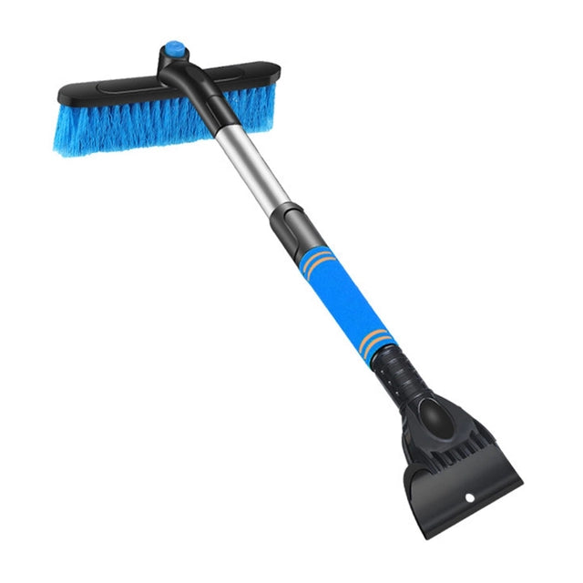 Teleskopiska auto sniega slotiņa ar grozāmu slotas daļu + skrāpis