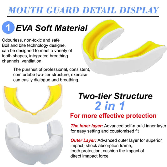 Divslāņu zobu aizsargs kontaktsportam MMA, Muay Thay, Kick Bokss, Bokss